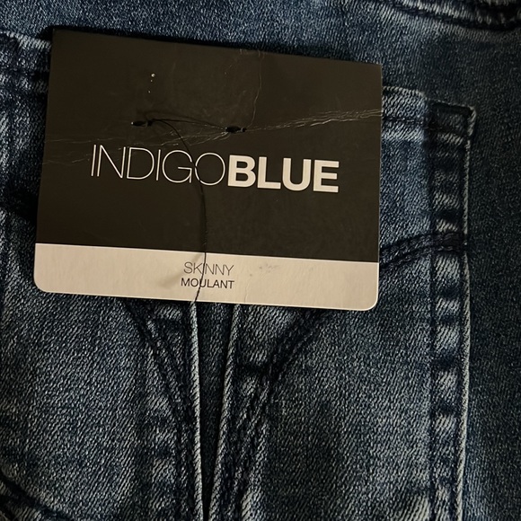 NWT Indigo Blue Denim Skinny Moulant Maternity Jeans Size 1X Plus - Picture 15 of 15